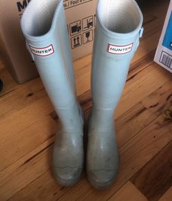 Baby blue hunter online boots