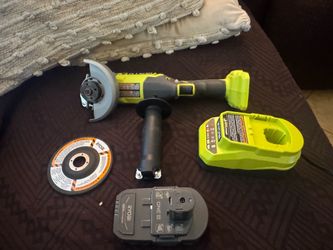 Ryobi 18V Cordless Angle Grinder with Battery and Charger