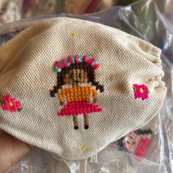 100+ Mazahua Cross Stitch Face masks For Repurpose 