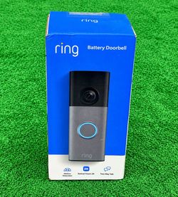 Ring Battery Doorbell 2K 2nd Gen Wireless Video Camera 5DFYA5 | Speckled Gray