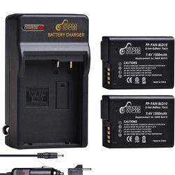 DMW-BLD10 DMW-BLD10E DMW-BLD10PP Battery and Wall Charger Set Compatible with Panasonic Lumix DMC-G3, DMC-GF2, DMC-GX1
