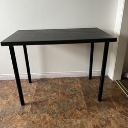 Black IKEA ADILS Desk - 39.5" x 24"