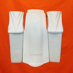 Harley Davidson 6″ Extended Saddlebags 8.8 Speaker Lids Fender No Cutouts