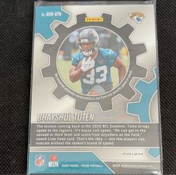 Panini 2025 Prizm Rookie Gear RGR-BTN Bhayshul Tuten RC Patch Jaguars