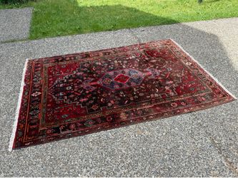 Vintage Persian Hand Knotted Traditional Area Rug 78x50