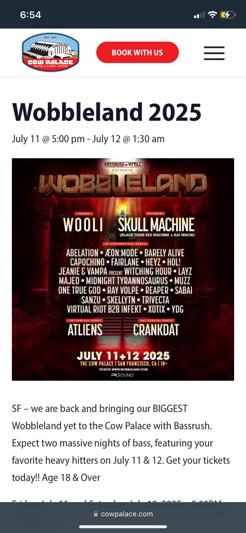wobble land (rave) tickets 2 day event