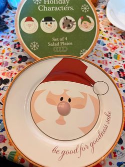 Holiday set plates