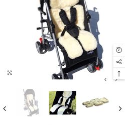 Bowron Sheepskins Baby Stroller Insert Padding 
