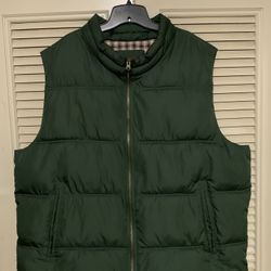 Merona Vest Puffer Men’s Size Xxl Green Used