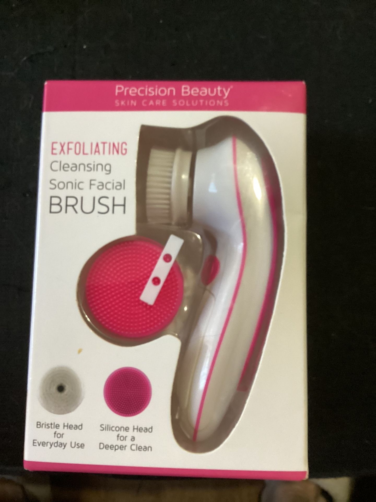 Precision Beauty SKIN CARE SOLUTIONS EXFOLIATING Cleansing Sonic Facial BRUSH