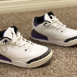 Air Jordan 3 “Court Purple” – Kids Size 4