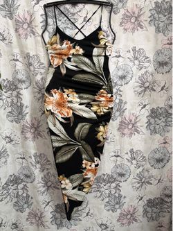 Windsor Floral Asymmetrical Midi Dress