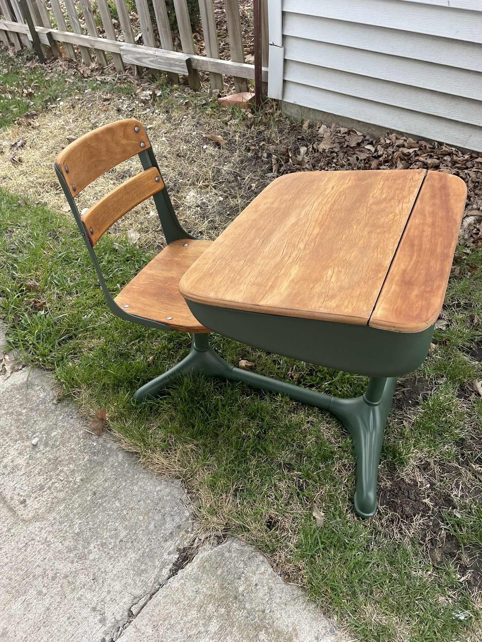 Refurbished Old School Desk