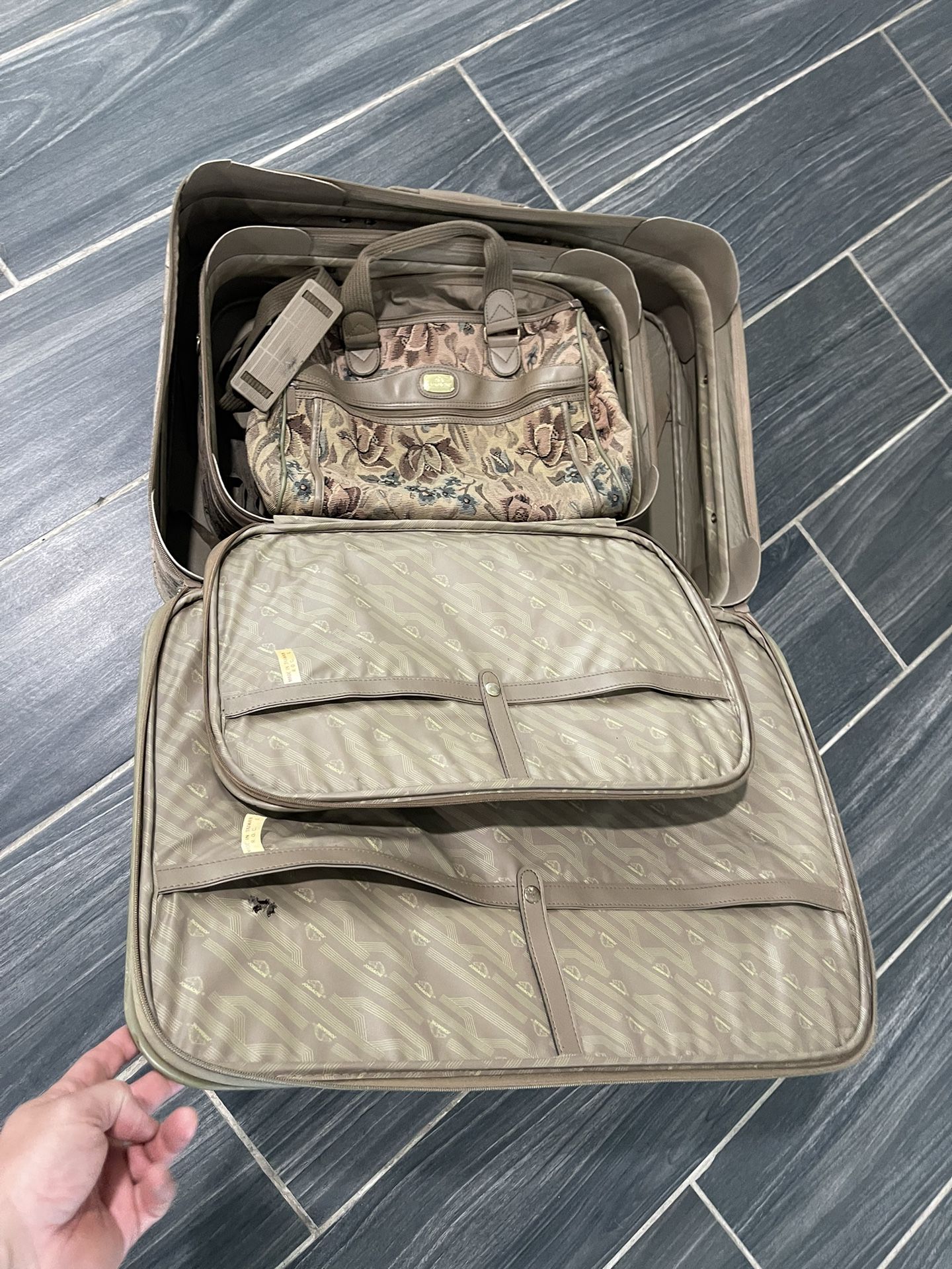 Authentic LV Green Luggage Bag – Yesterday's Fits