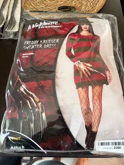 Freddy Krueger Sweater Dress Halloween Costume