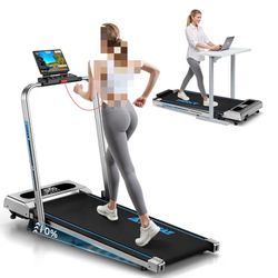 New 5 in 1 Foldable Treadmill with 10% Incline 400 LBS Capacity