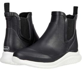 Chooka Black Bellevue Rain Chelsea Rain Boots Woman Size 9