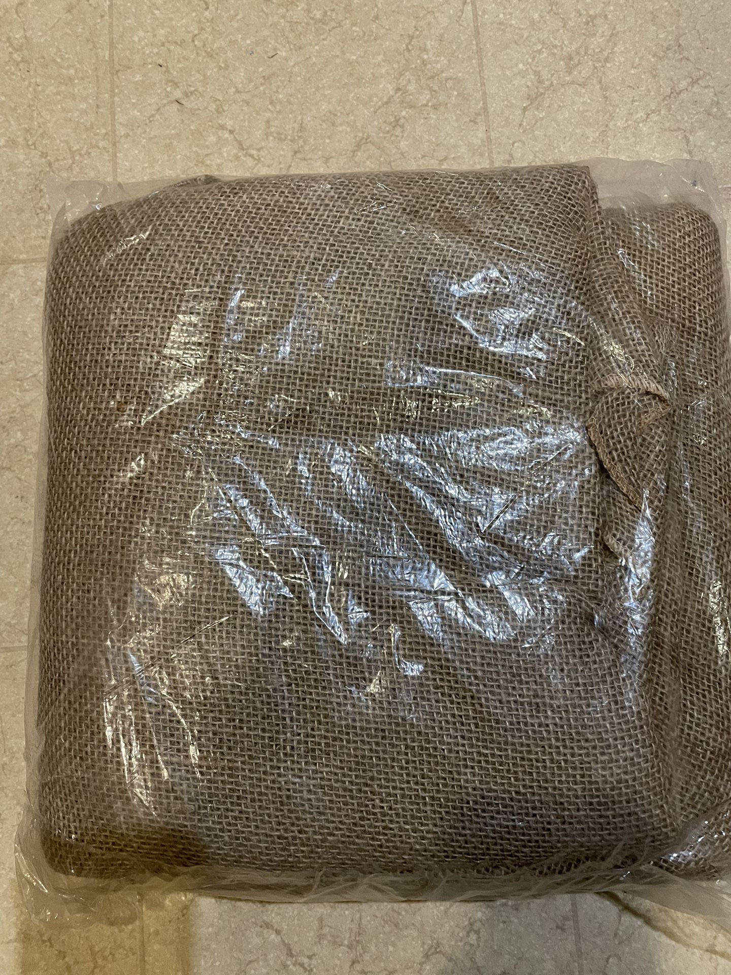 New Burlap Tablecloths