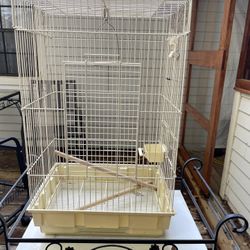 Small metal White Bird Cage