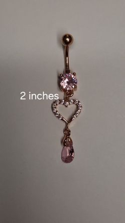 Rose Pink Belly Button Jewelry