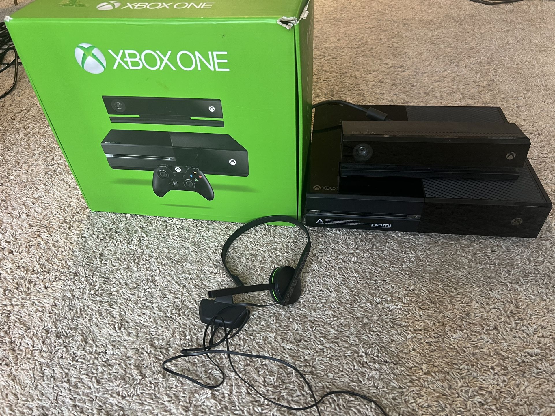 Xbox One Console Bundle – Includes Controller, Kinect, Headset & 5 Games – $135