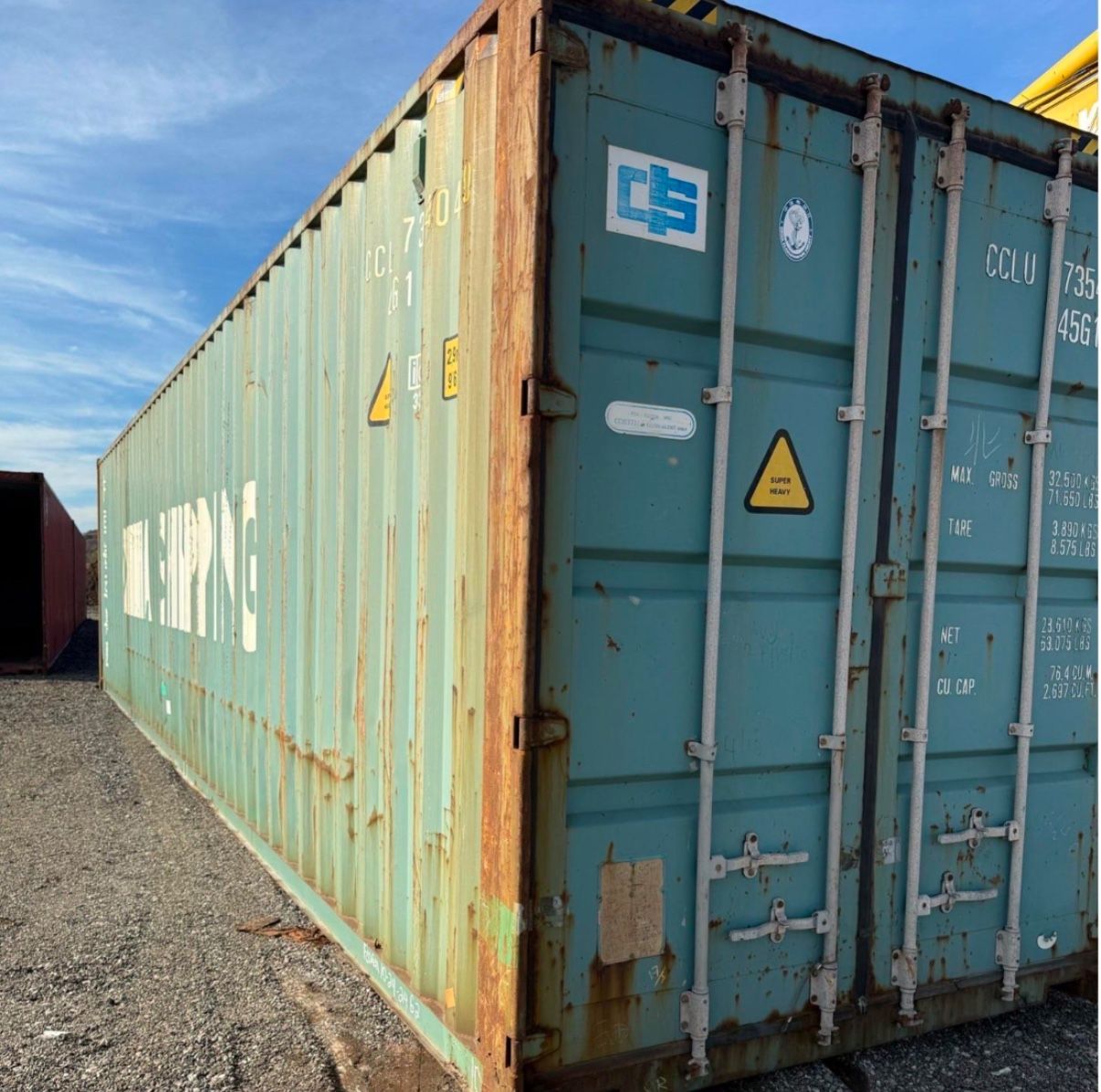 40’HC Cargo Container - Storage