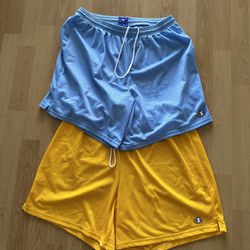 Lot Of 2 Vintage 90s Champion Mesh Shorts Size Large  
