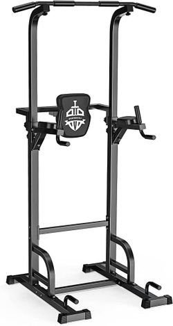 SportsRoyals Tower Dip Station Pull Up Bar Home Gym