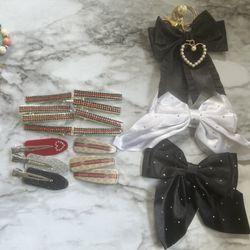 Hair Accessories And One Key Chain/Handbag Charm $12