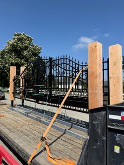 20ft Decorative Wrought Iron Driveway Gate