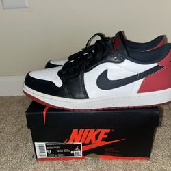 Jordan 1 Low Black Toe