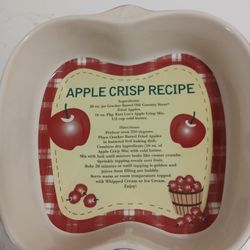 Apple Shaped Baking Dish With Recipe