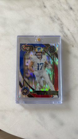Puka Nacua 2024 Panini Select Red & Blue Prizm