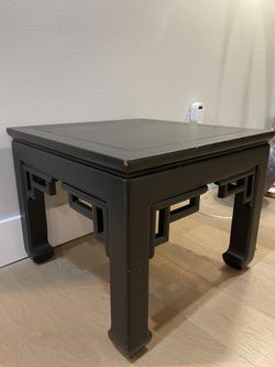 Lane Ming-Style Solid Wood End Or Side Table