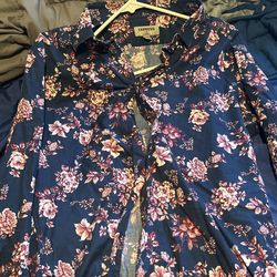 Floral Button Up