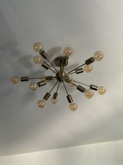 Modern  Brass Chandelier 
