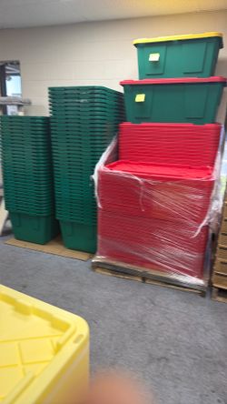 40 Gallon Heavy Duty Storage Bin with Lid – $13 Each