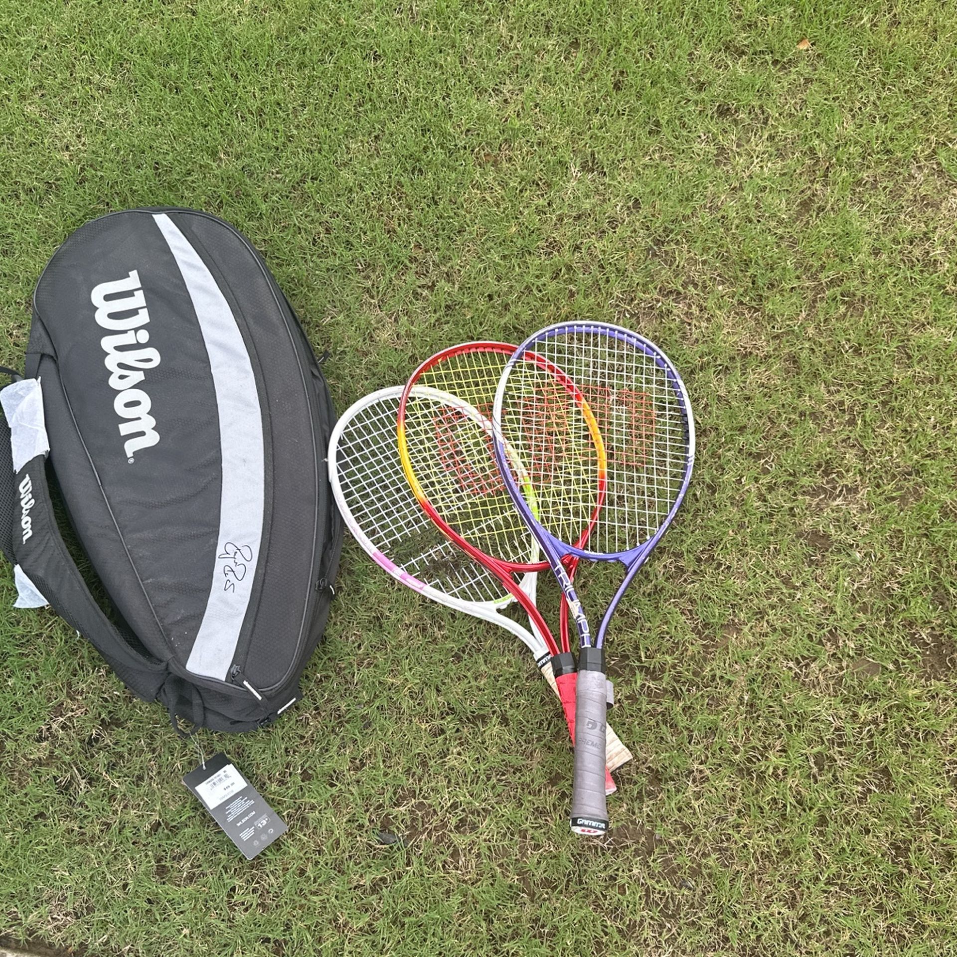 Tennis Bag And Racket