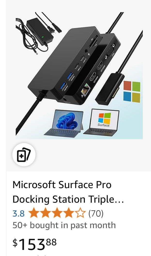 Microsoft Surface Pro Docking Station Triple