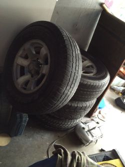 Toyota Tundra six lug rim & tire set