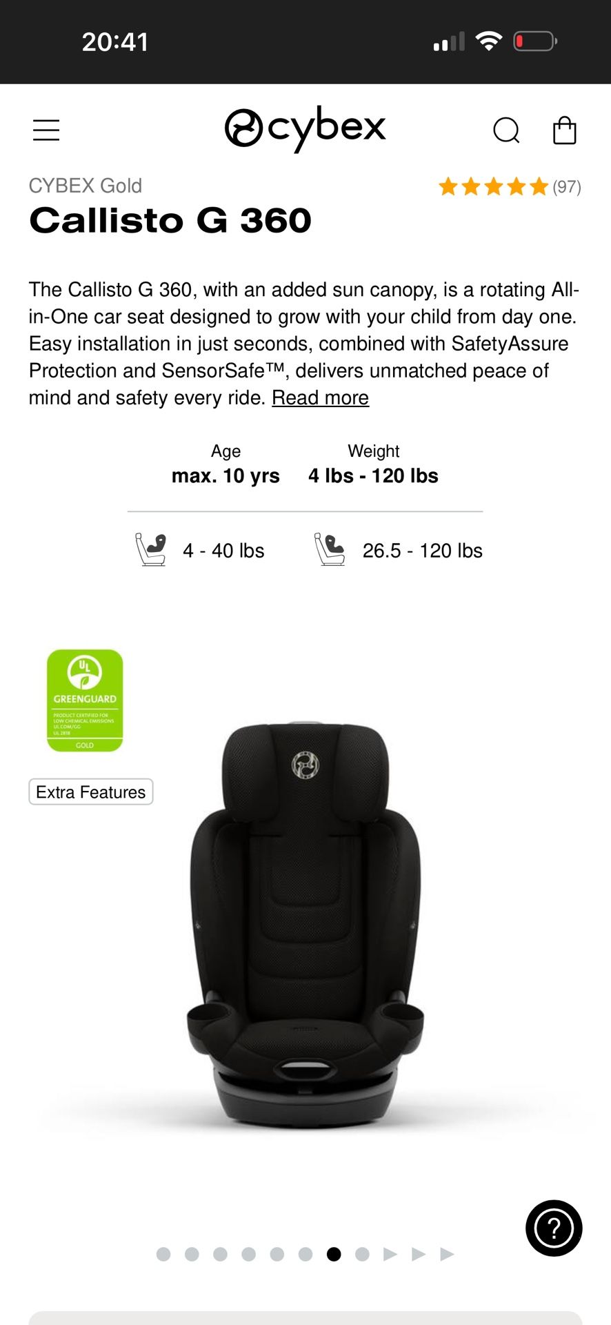 CYBEX Gold (97) Callisto G 360