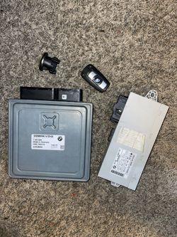 BMW E90 E91 E60 E61 3 5 series 2.5i N52 ENGINE ECU SET DME CAS IGNITION LOCK KEY