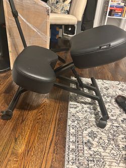 Black Ergonomic Knee Chair
