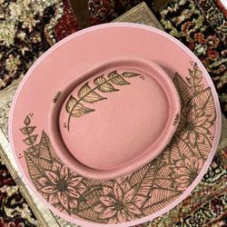 Hat cowgirl Hat Burned Design PINK