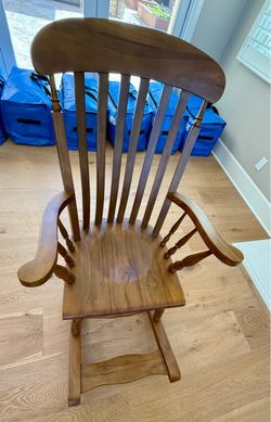 Traditional Solid Wood Rocking Chair – $45