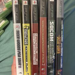 5 PSP Games & 1 Movie Refer To Photos For More Details
