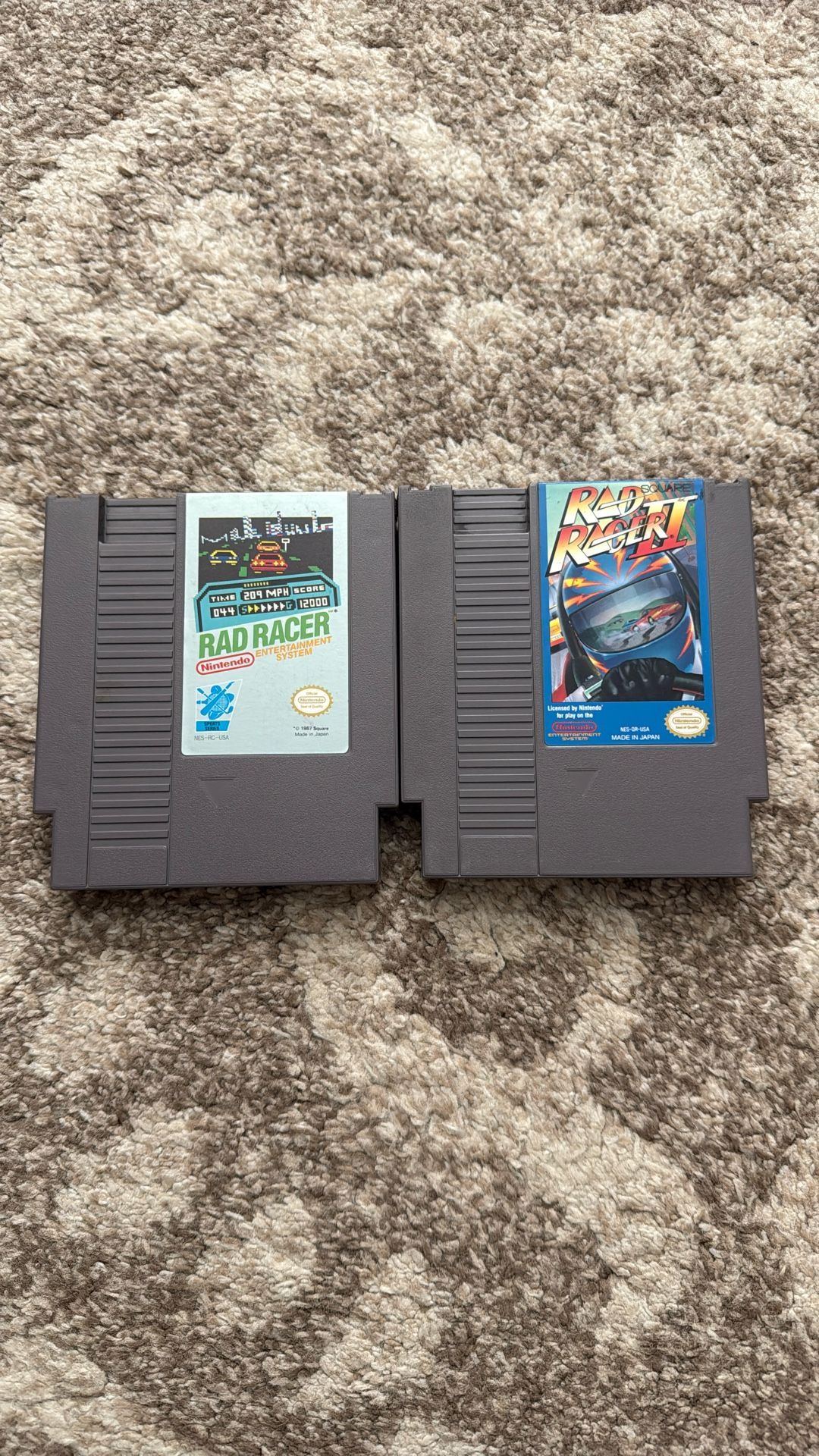Rad Racer 1 2 For Nintendo Nes