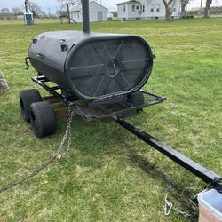 275 Gallon Bbq Grill on trailer 