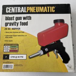 Central 21 OZ Hopper Gravity Feed Blaster Gun New