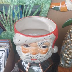 Ceramic Santa Planter